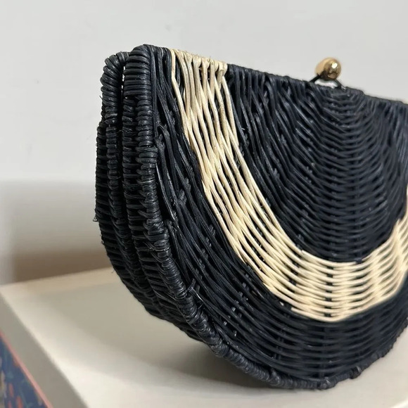 Tabitha Brown for Target Geometric Rattan Clutch Handbag - Picture 4 of 7